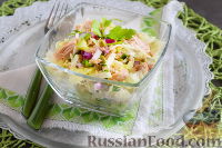 Фото к рецепту: Салат с консервированным тунцом