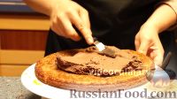 Фото приготовления рецепта: Торт "Шоколадное кружево" - шаг №14