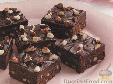 Рецепт Шоколадные брауни с фундуком