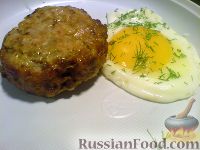 Фото к рецепту: Шницель рубленый с яйцом