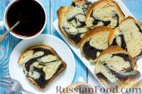 Фото к рецепту: Сладкий хлеб с шоколадной прослойкой