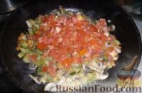 Фото приготовления рецепта: Постный рис с овощами и грибами - шаг №4