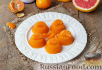 Фото к рецепту: Желе из мандаринов с мякотью
