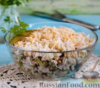 Фото к рецепту: Салат из печени трески