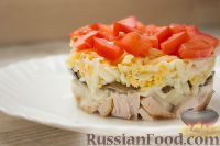 Фото приготовления рецепта: Салат "Любимый" с курицей и грибами - шаг №10