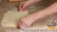 Фото приготовления рецепта: Слоеное бездрожжевое тесто (два вида) - шаг №10