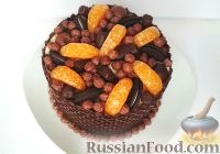 Фото к рецепту: Шоколадный торт с мандариновым кремом