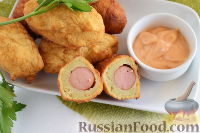 Фото к рецепту: Сосиски в картофельном пюре
