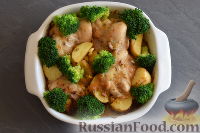 Фото приготовления рецепта: Курица с овощами, в медово-горчичном соусе - шаг №8