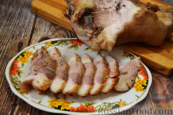 Свиная рулька в мультиварке с домашним лавашом рецепт – Чешская кухня: Основные блюда. «Еда»