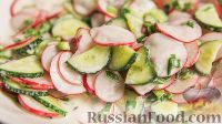 Фото к рецепту: Простой весенний салат с редиской