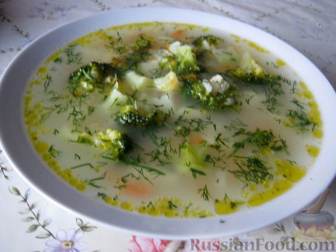 Рецепт Суп овощной с капустой брокколи