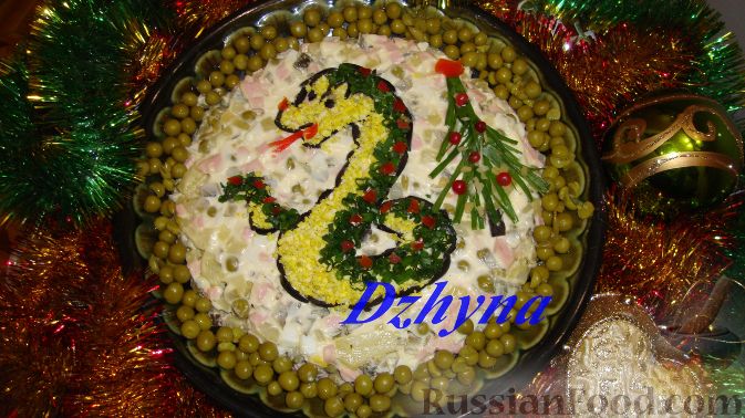 Фото по запросу Салат оливье новый год