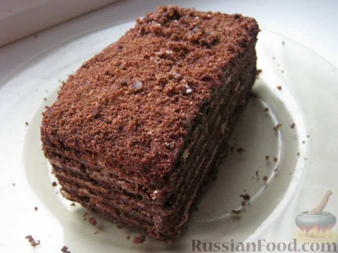 Рецепт Торт медово-шоколадный с орехами