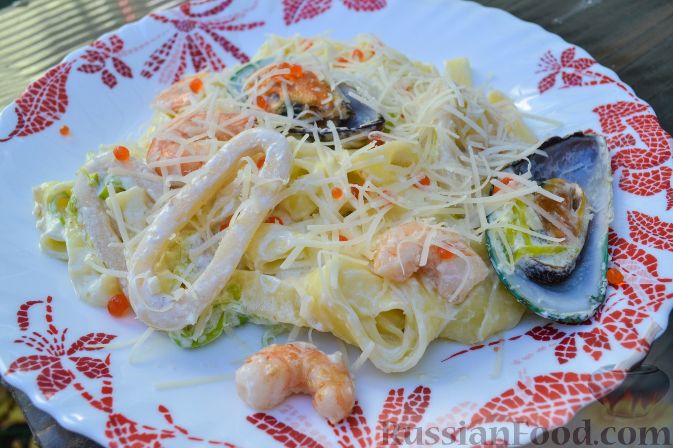 Рецепт Паста с морепродуктами