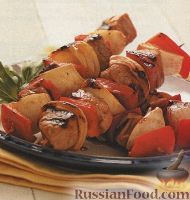 Фото к рецепту: Шашлык из свинины, болгарского перца и лука