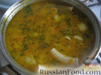 Фото приготовления рецепта: Рыбный суп из лосося - шаг №7