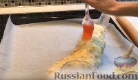 Фото приготовления рецепта: Венский штрудель с яблоками и корицей - шаг №14
