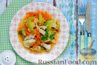 Фото приготовления рецепта: Диетическая рыба с овощами - шаг №12