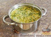 Фото приготовления рецепта: Суп из кабачков с молоком и сметаной - шаг №15