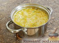 Фото приготовления рецепта: Суп из кабачков с молоком и сметаной - шаг №13