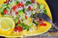 Фото приготовления рецепта: Овощной салат с рисом - шаг №11
