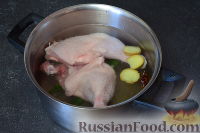 Фото приготовления рецепта: Вареная курица по-кантонски - шаг №3