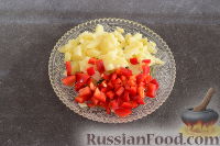 Фото приготовления рецепта: Салат с говяжьей печенью и морковью - шаг №10