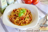 Фото к рецепту: Спагетти с соусом из тунца