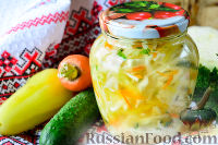 Фото приготовления рецепта: Капустный салат на зиму - шаг №13