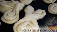 Фото приготовления рецепта: Сахарные булочки из дрожжевого теста (5 способов формирования булочек) - шаг №25
