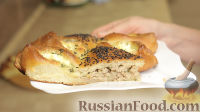 Фото приготовления рецепта: Пирог «Подсолнух» с мясом и сыром - шаг №21