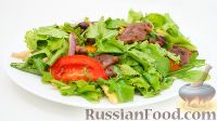Фото к рецепту: Теплый салат с говядиной и овощами
