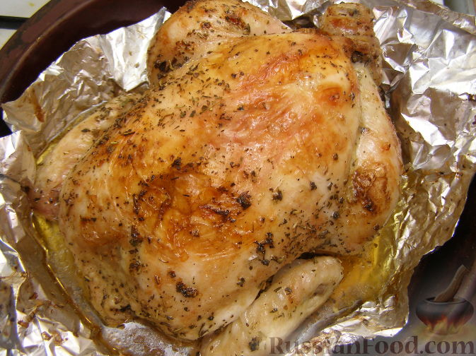 Курица с паприкой в духовке