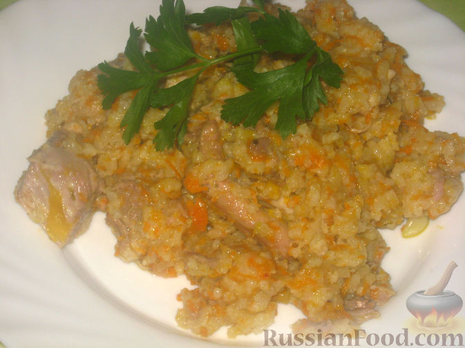 Рецепт Жареный рис с мясом