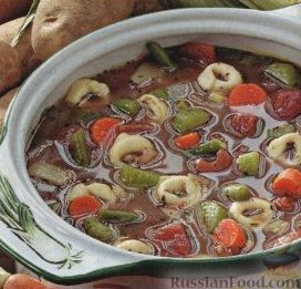 Рецепт Овощной суп с тортеллини