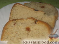 Фото к рецепту: Хлеб с овсяными хлопьями и изюмом