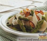 Фото к рецепту: Салат из спаржи и каштанов