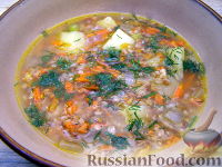 Фото к рецепту: Густой гречневый суп