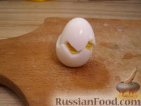 Фото приготовления рецепта: "Цыплята" из перепелиных яиц - шаг №2
