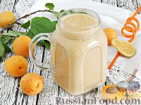 Фото приготовления рецепта: Абрикосово-персиковый молочный коктейль - шаг №9