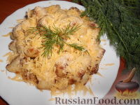 Фото к рецепту: Жареная цветная капуста с сухарями и сыром
