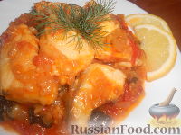 Фото приготовления рецепта: Гоферия пиака - тушеная рыба (греческая кухня) - шаг №16