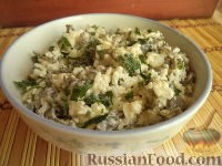 Фото к рецепту: Салат «Морской» с рисом и морской капусты