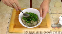 Фото приготовления рецепта: Профитроли с мясом и грибами в сливочном соусе - шаг №12