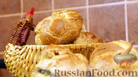 Фото приготовления рецепта: Профитроли с мясом и грибами в сливочном соусе - шаг №15