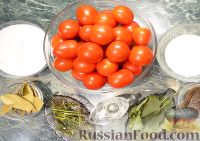 Фото приготовления рецепта: Маринованные помидоры на зиму (без стерилизации) - шаг №1