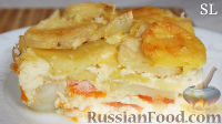 Фото к рецепту: Запеканка с рыбой и картофелем