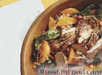 Фото к рецепту: Салат с курицей гриль и апельсинами