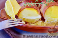 Фото приготовления рецепта: Запеченный картофель с сыром в беконе - шаг №10